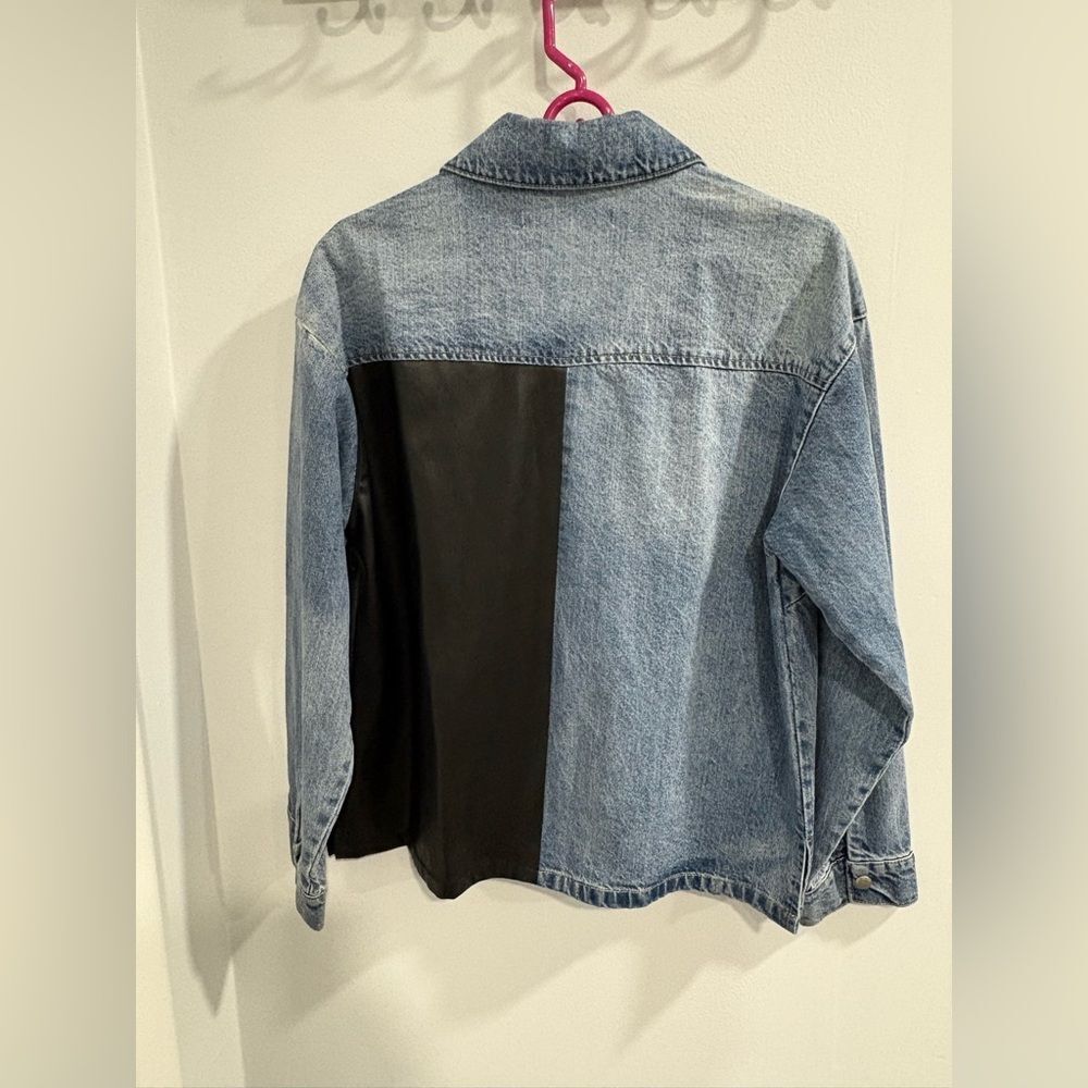 Blue Revival Two-Tone Denim and Black Jacket - Picture 2 of 13